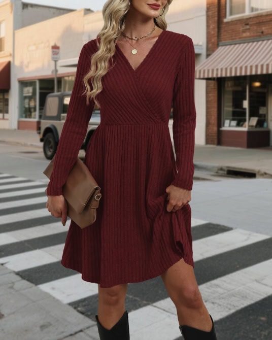 WIHOLL Sweater Dress