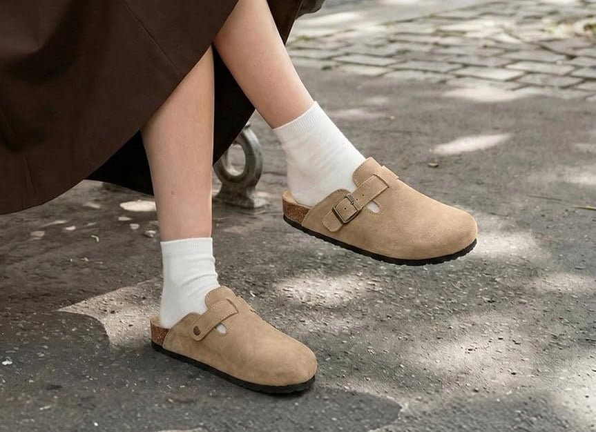 Xiakolaka Women's Genuine Suede Clogs Xiakolaka Women's Genuine Suede Clogs