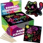 ZMLM Rainbow Scratch Paper Art Notes