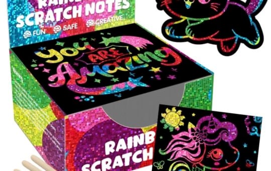 ZMLM Rainbow Scratch Paper Art Notes