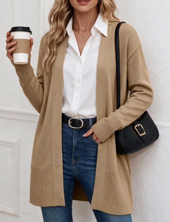Zeagoo Open Front Cardigan Sweater