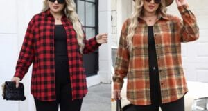 Zeagoo Womens Plus Size Flannel Shirts