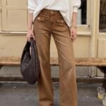 brown jeans