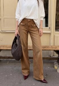 brown jeans