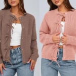 btfbm bow cardigan