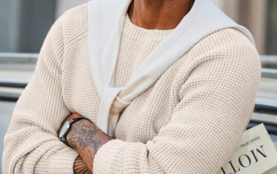 coofandy waffle knit