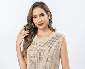 crochet knit tank top totatuit