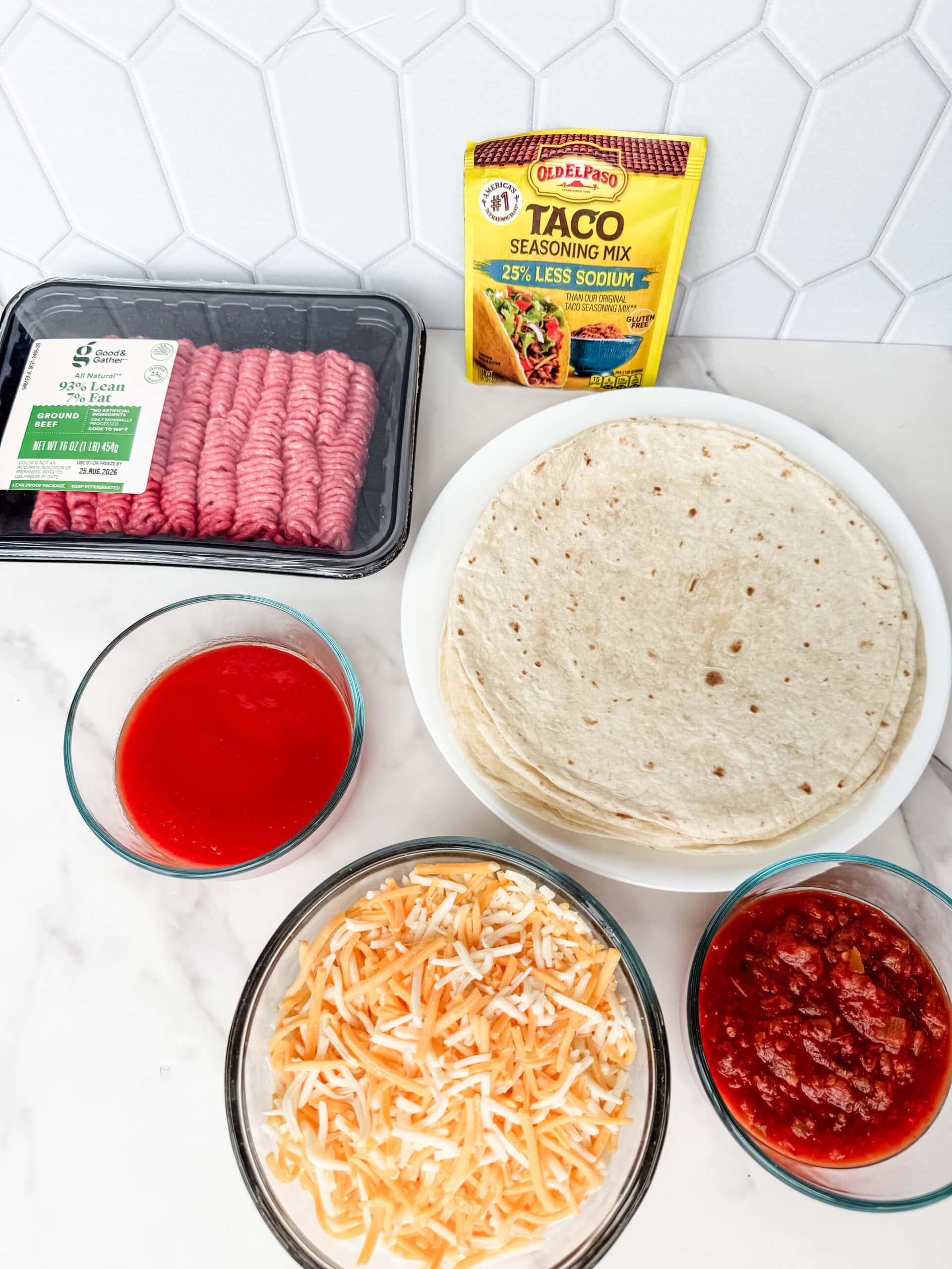 easy sheet pan quesadilla ingredients on counter easy sheet pan quesadilla ingredients on counter