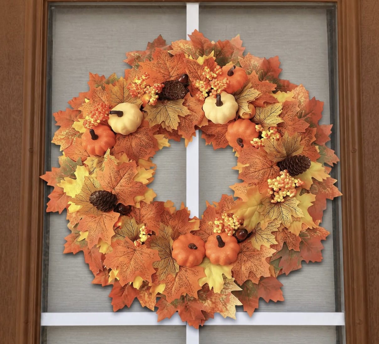 fall wreath for front door wironlst brand