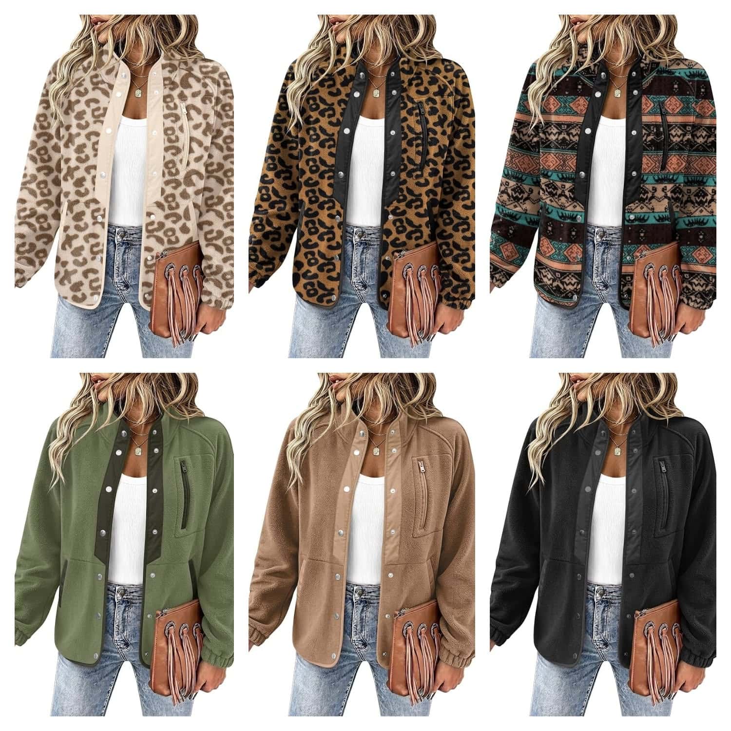 fleece bomber