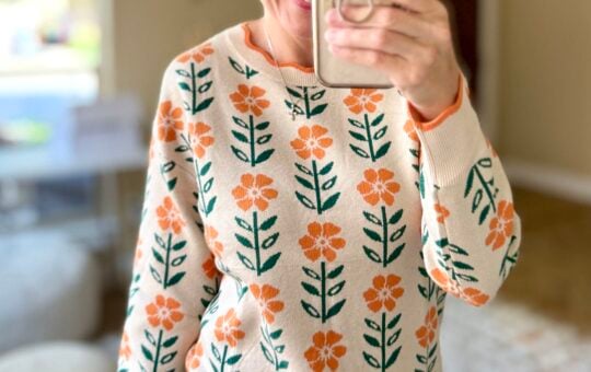 floral sweater