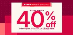 kohls 40 off big