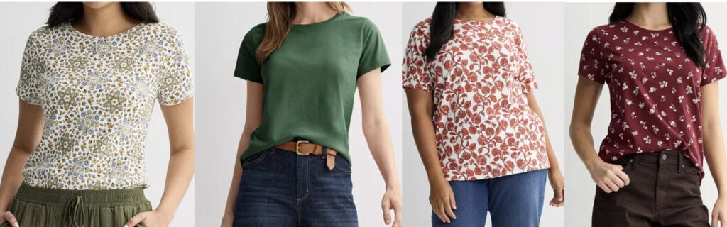 kohls fall shirts 5 dollar