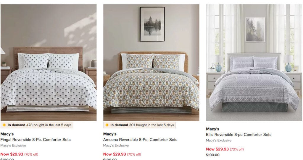 macys 8pc sets