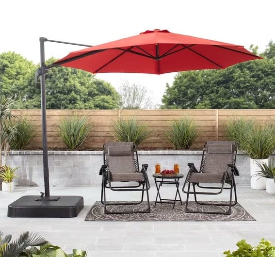 mainstays cantileverumbrella mainstays cantileverumbrella