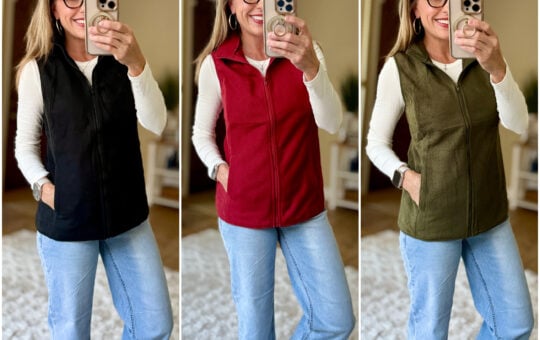 mary fleece vest