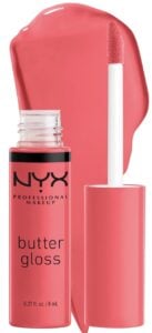 nyx butter gloss vibrant coral color