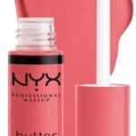 nyx butter gloss vibrant coral color