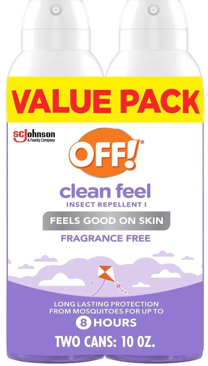 off! clean feel bug spray value pack