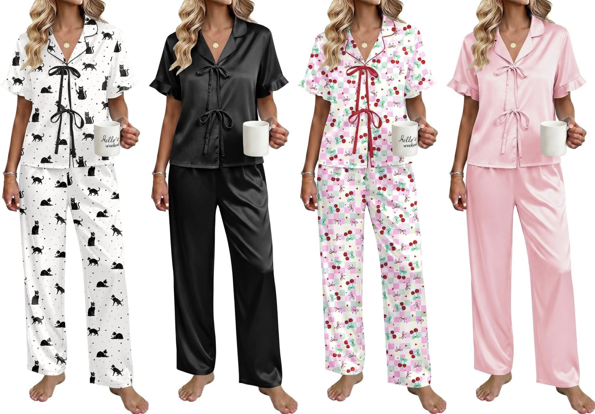 pajama satin sets pajama satin sets