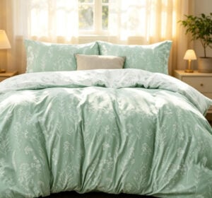 sage green bedding