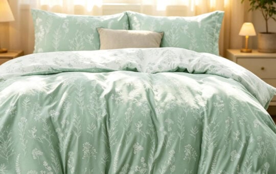 sage green bedding