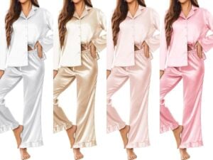 satin pj set