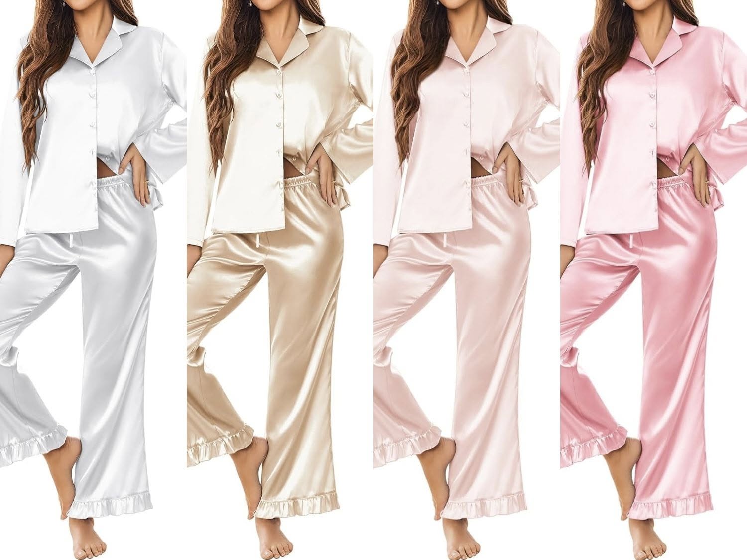 satin pj set