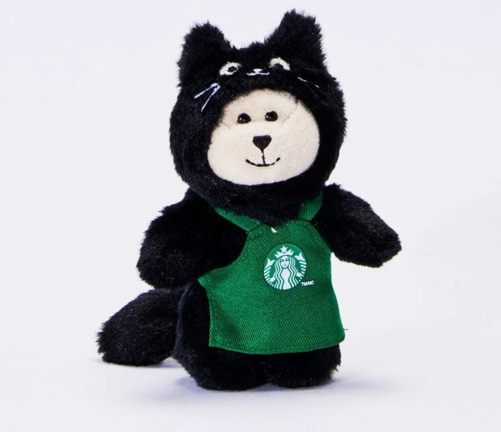 starbucks bearista black cat charm starbucks bearista black cat charm