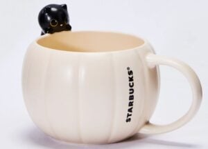 starbucks black cat mug