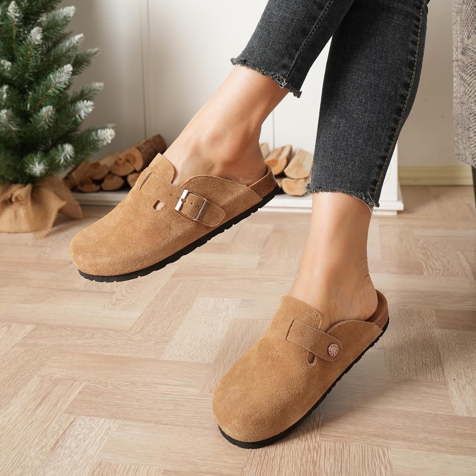 suede clogs