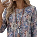 totatuit 3:4 length sleeve tunic top