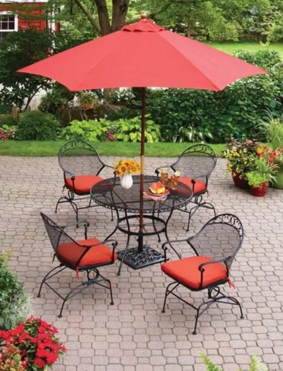 walmart iron patio set walmart iron patio set