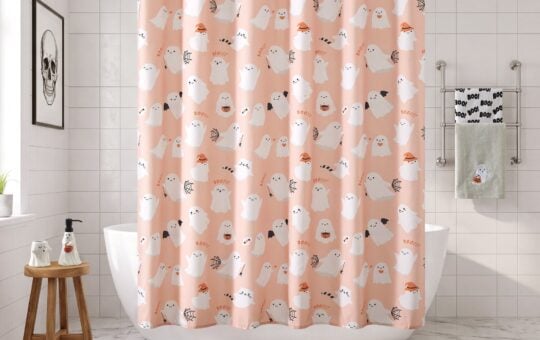 walmart pink shower curtain