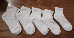 white socks