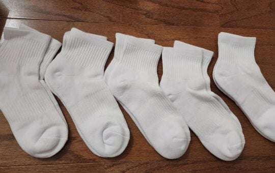 white socks