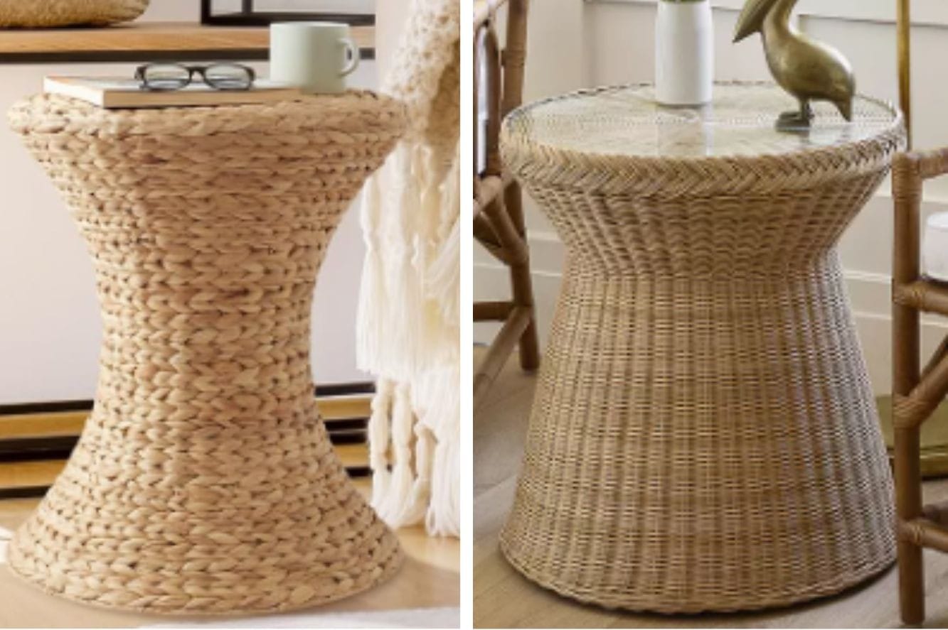 woven side table dupe woven side table dupe