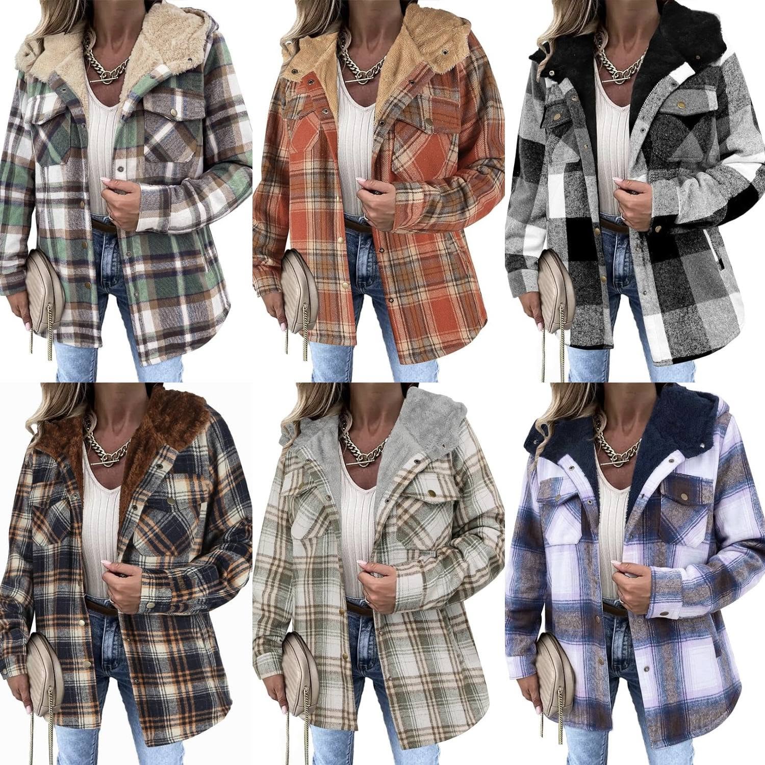 zeagoo flannel hoodie