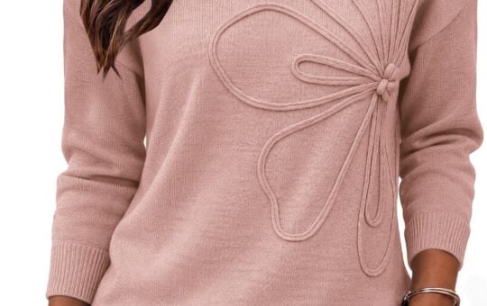 zeagoo pink sweater