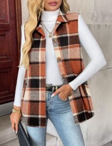 zeagoo plaid vest