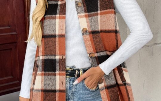 zeagoo plaid vest
