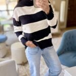 zeagoo striped sweater