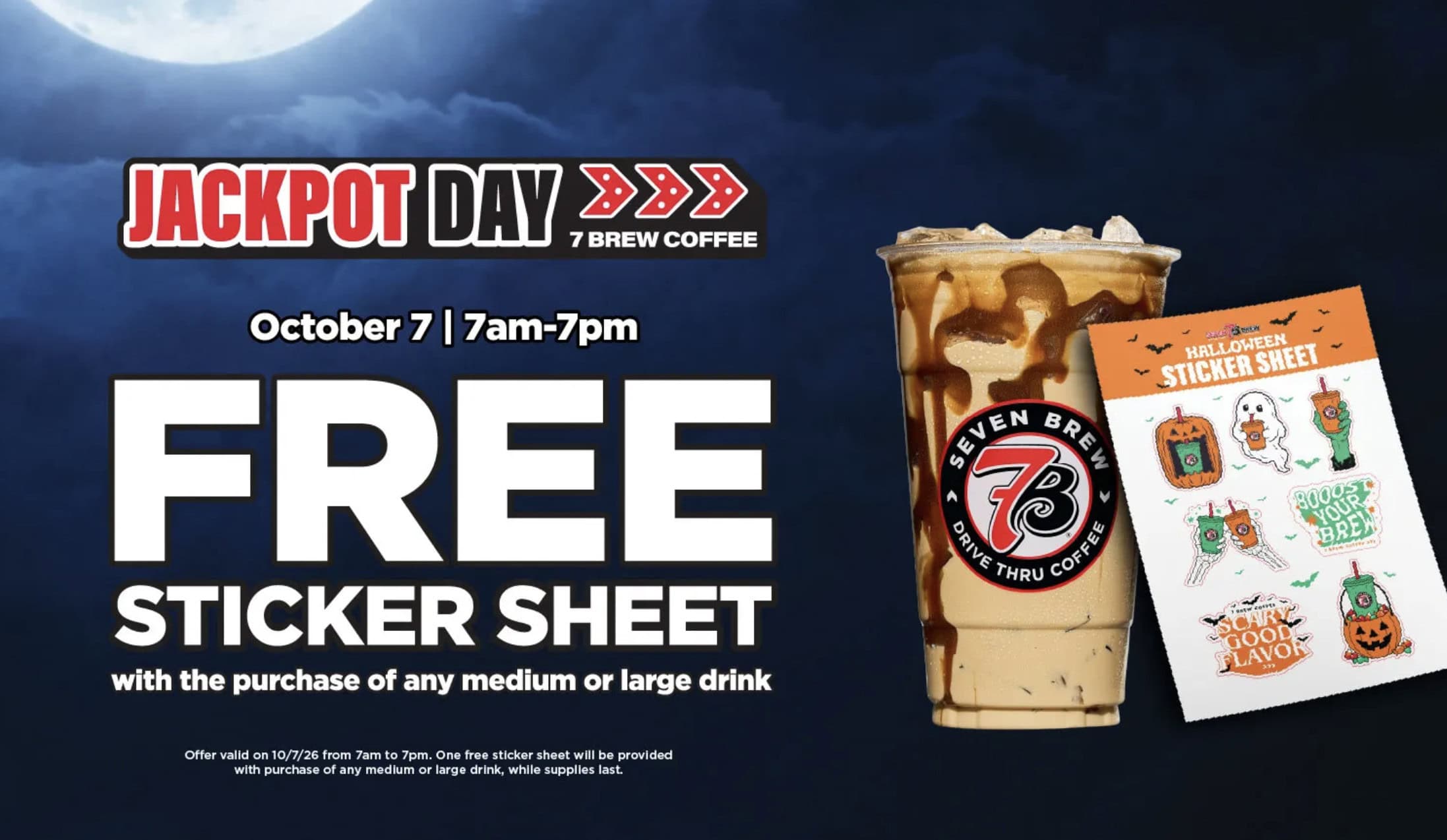 7Brew FREE Sticker Sheet