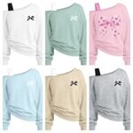 Arshiner Girls Off The Shoulder Sweatshirt