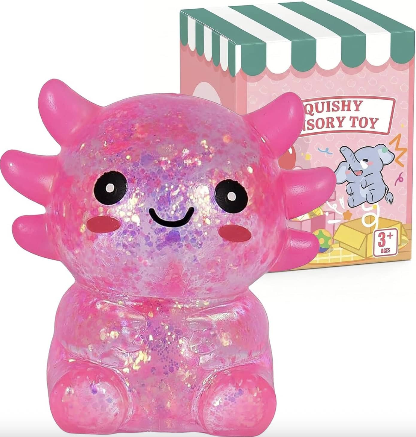 Axolotl Squishy Toy,Cute Sitting Relief Axolotl Squishy Stress Toy(Pink) Axolotl Squishy Toy,Cute Sitting Relief Axolotl Squishy Stress Toy(Pink)