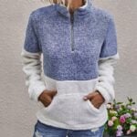BTFBM Sherpa Fall Quarter Zip Pullover Sweatshirt