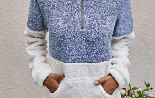 BTFBM Sherpa Fall Quarter Zip Pullover Sweatshirt