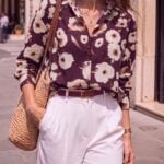 BTFBM Womens Blouse Dressy Casual Floral Long Sleeve Shirt