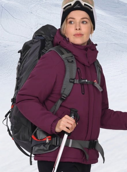 CAMEL CROWN Women's Warm Winter Ski Jacket