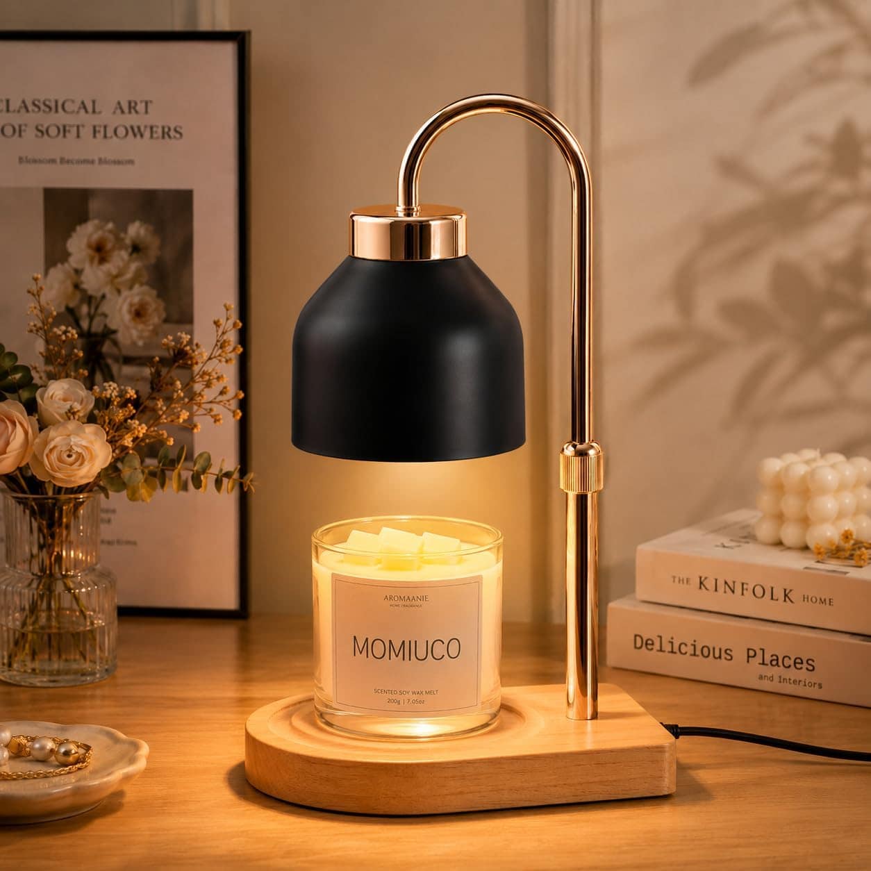 Candle Warmer Lamp with Timer, Height Adjustable Wax Melt Warmer Candle Warmer Lamp with Timer, Height Adjustable Wax Melt Warmer